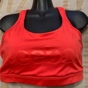 Reebok orange sport bra